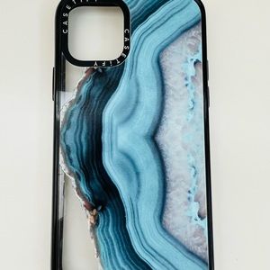 Casetify iPhone 11 Pro Impact Case - Light Blue Agate